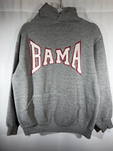 Load image into Gallery viewer, 1970's Bama X Russell Grey Spellout Hoodie Sweatshirt Small
