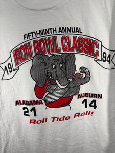 1994 Iron Bowl Classic White Game Day T-Shirt Large