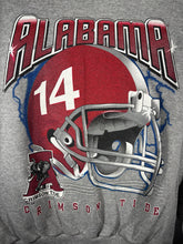 Load image into Gallery viewer, Vintage Alabama Helmet Lightning Graphic Grey Crewneck Sweatshirt Large
