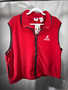 Vintage Alabama Pro Edge Fleece Zip Up Vest XL