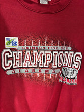 Load image into Gallery viewer, 1999 SEC Champs Crimson Youth Crewneck Sweatshirt Medium

