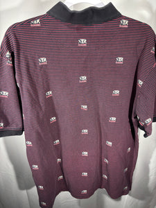 Vintage Alabama Striped Polo Shirt Large