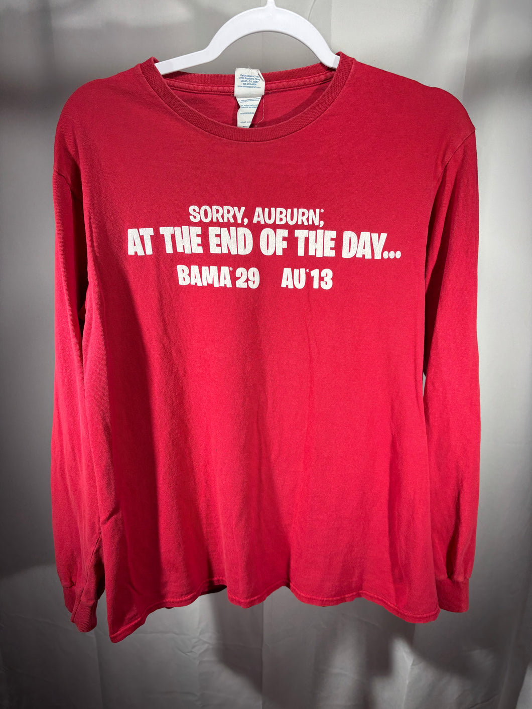 2015 Iron Bowl Crimson Long Sleeve Shirt Small