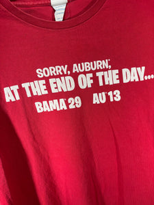 2015 Iron Bowl Crimson Long Sleeve Shirt Small