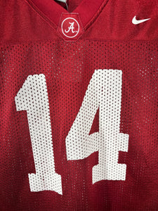 Alabama Nike #14 Crimson Football Jersey Youth Large