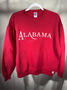Vintage Alabama Russell Crimson Crewneck Sweatshirt Large