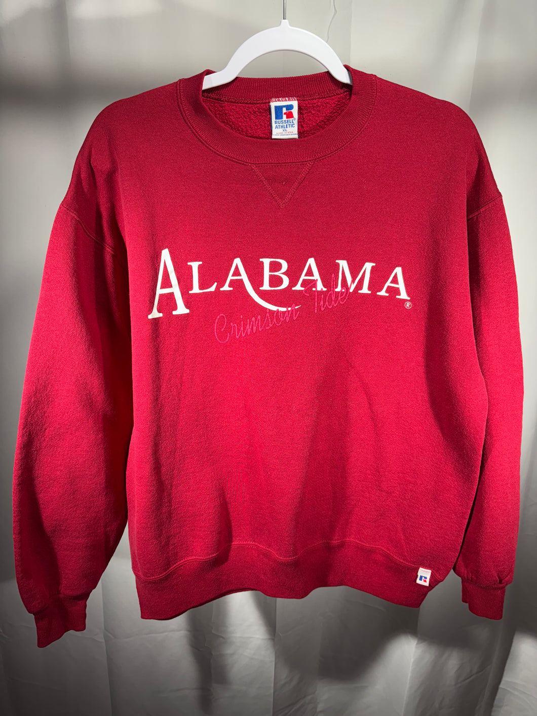 Vintage Alabama Russell Crimson Crewneck Sweatshirt Large