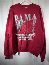 Load image into Gallery viewer, 1992 National Champs X Hanes Crimson Crewneck Sweatshirt XL
