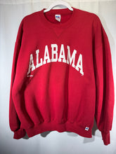 Load image into Gallery viewer, Vintage Alabama X Russell Crimson Spellout Crewneck Sweatshirt Large
