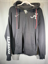 Load image into Gallery viewer, Alabama X Nike Team Issued Dark Grey Zip Up W Hood Medium

