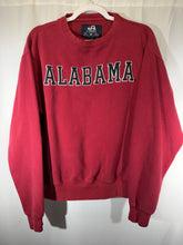 Load image into Gallery viewer, Alabama X J America Crimson Spellout Embroidered Crewneck Sweatshirt Small
