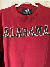 Load image into Gallery viewer, Alabama X J America Crimson Spellout Embroidered Crewneck Sweatshirt Small

