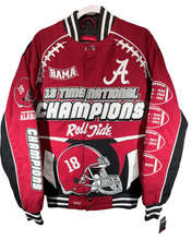 Load image into Gallery viewer, Alabama Crimson Tide NCAA 18-Time National Championship Twill Jacket - Alabama VTG
