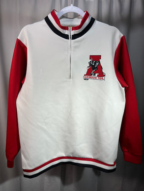 Alabama Half Zip White Pullover Medium - Alabama VTG