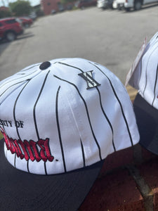 Alabama Old English Snapback Hat - Pinstripe Collection (Vol. 1) - Alabama VTG