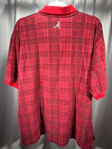 Alabama Plaid Y2K Polo Shirt XL - Alabama VTG
