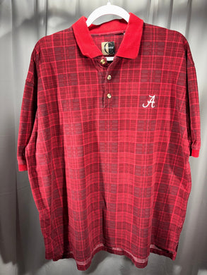 Alabama Plaid Y2K Polo Shirt XL - Alabama VTG