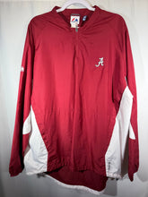 Load image into Gallery viewer, Alabama X Majestic Crimson/White Windbreaker Pullover Warmup L/XL - Alabama VTG
