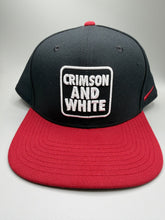 Load image into Gallery viewer, Alabama X Nike Team Issued Black/Red Two Tone Flatbill Snapback Hat - Alabama VTG
