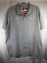 Load image into Gallery viewer, Alabama X Nike Team Issued Grey Striped Polo XL - Alabama VTG
