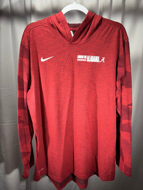 Alabama X Nike Team Issued Lightweight Long Sleeve With Hood XL - Alabama VTG
