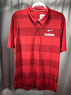 Alabama X Nike Team Issued Striped Polo Medium - Alabama VTG