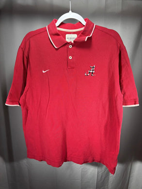 Alabama X Nike Y2K Embroidered Houndstooth Polo Medium - Alabama VTG