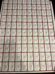 “Alabama’s Finest” Football Legends Rare Uncut Trading Cards - Alabama VTG