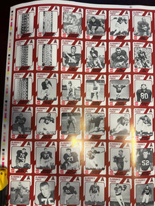 “Alabama’s Finest” Football Legends Rare Uncut Trading Cards - Alabama VTG