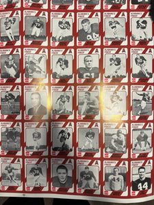 “Alabama’s Finest” Football Legends Rare Uncut Trading Cards - Alabama VTG