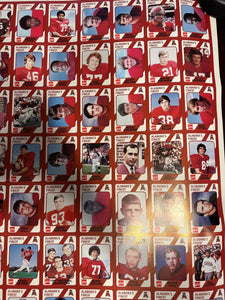 “Alabama’s Finest” Football Legends Rare Uncut Trading Cards - Alabama VTG
