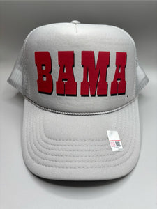 Bama Big Print Spellout Trucker Snapback Hat - Alabama VTG