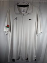 Load image into Gallery viewer, CFP Rose Bowl Alabama X Nike Team Issued White Polo XL - Alabama VTG

