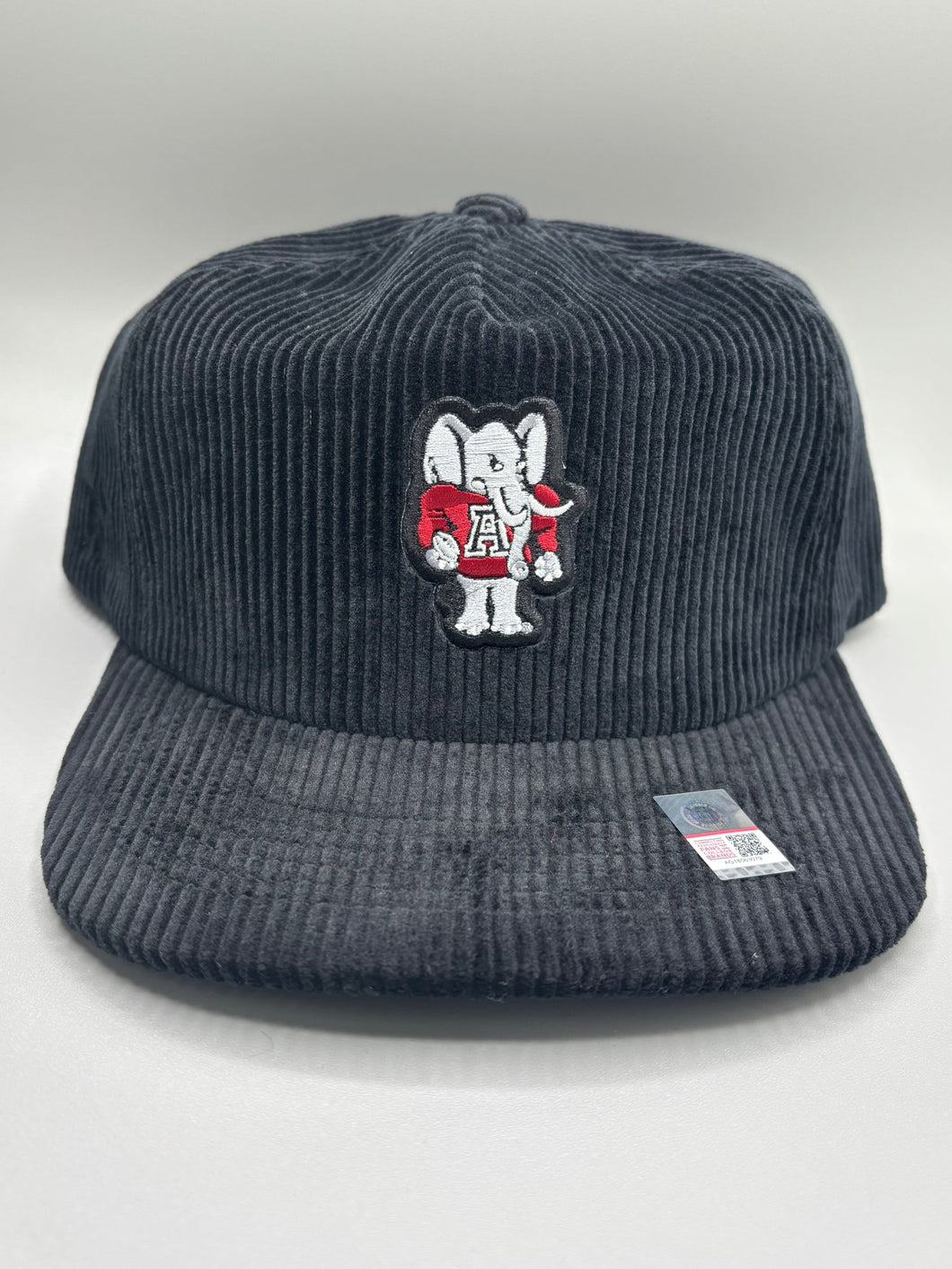 Corduroy Big Al Patch Snapback Hat - Black - Alabama VTG