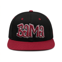 Load image into Gallery viewer, Crimson Graffiti Vol. 1 - Bama Black Two Tone Snapback - Alabama VTG
