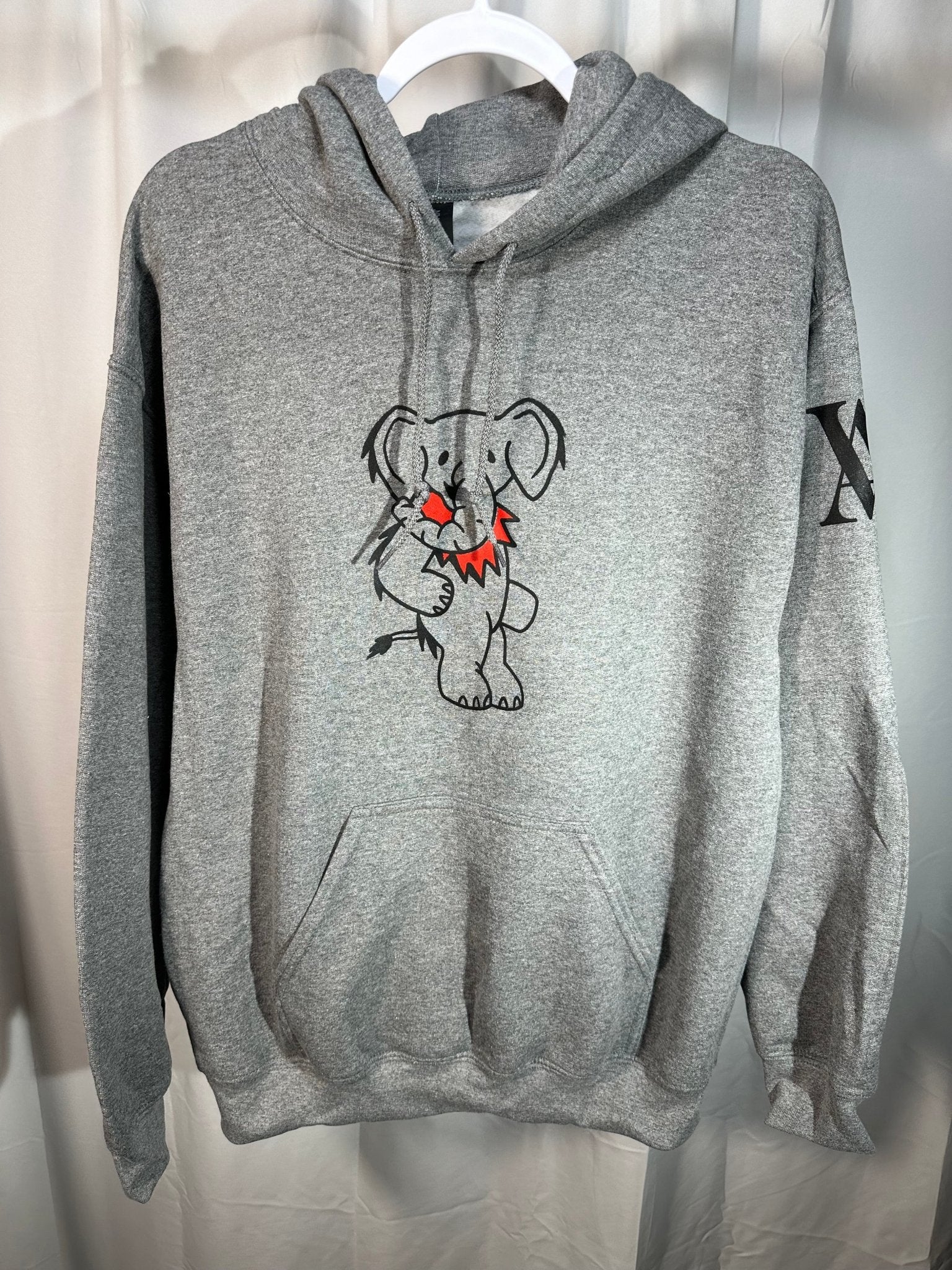 Dancing Elephant X Alabama Vintage Grey Custom Hoodie Dancing Elephant X Alabama Vintage Grey Custom Hoodie