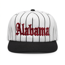 Load image into Gallery viewer, Alabama Old English Snapback Hat - Pinstripe Collection (Vol. 1)

