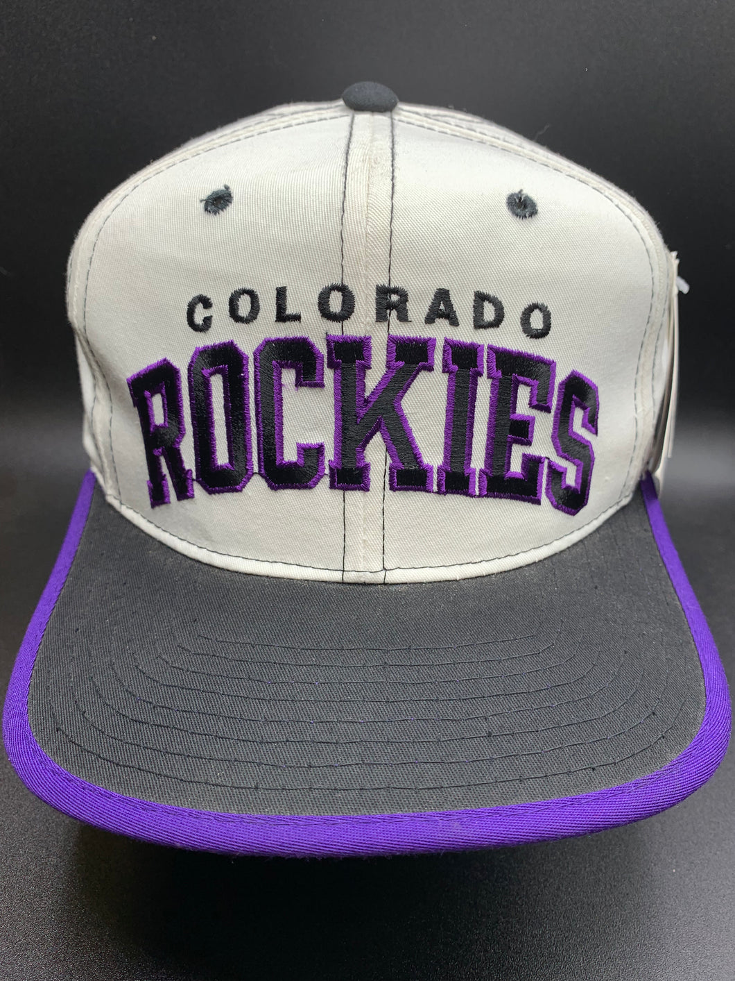 Vintage Colorado Rockies X Starter Snapback Hat