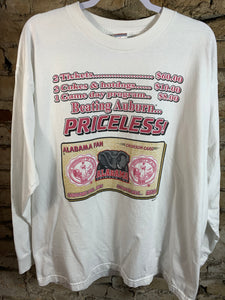 1998 Iron Bowl Alabama Long Sleeve T-Shirt Large