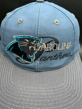 Load image into Gallery viewer, Vintage Carolina Panthers X Logo 7 Snapback Hat
