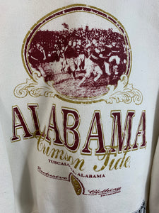 Vintage Alabama White Sweatshirt Medium