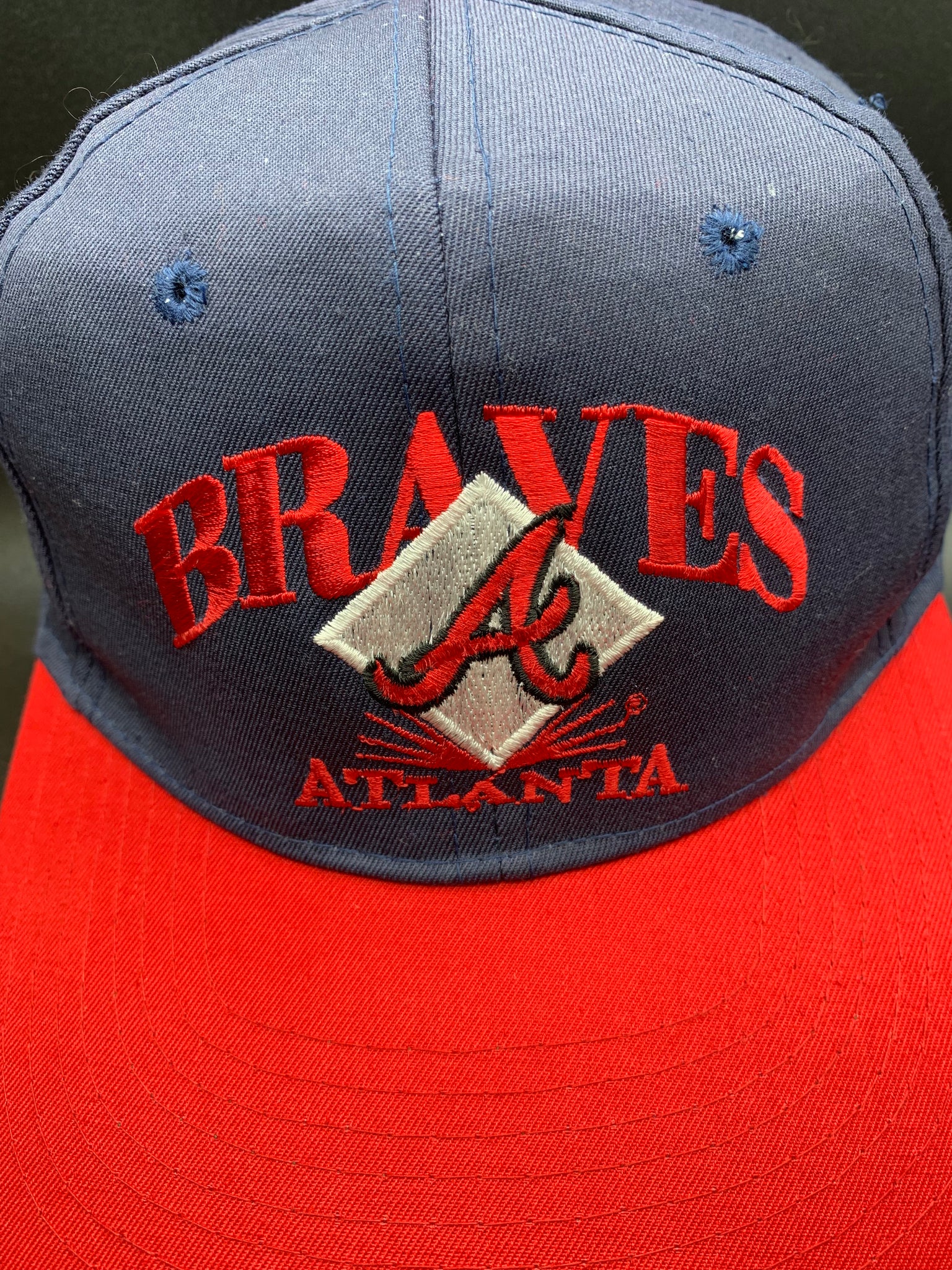 braves vintage snapback hat