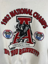 Load image into Gallery viewer, 1992 National Champs White Sweatshirt Large
