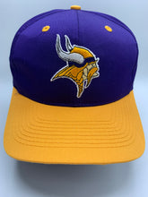 Load image into Gallery viewer, Vintage Minnesota Vikings Logo Athletic Snapback Hat
