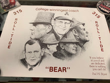 Load image into Gallery viewer, Vintage Bear Bryant Collectible Print
