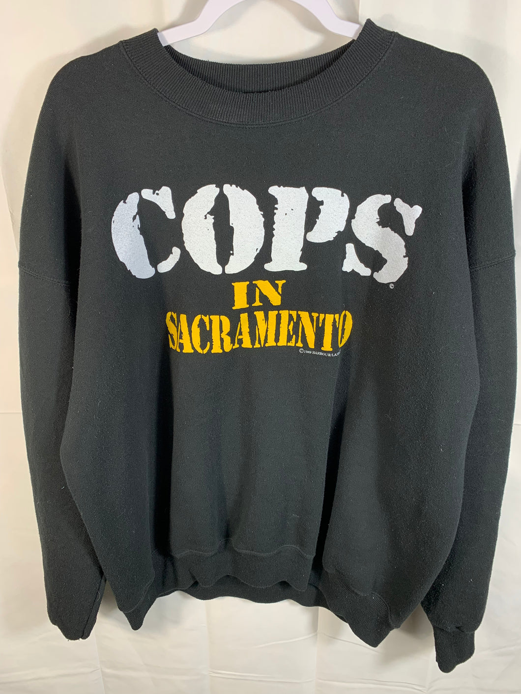 1989 Cops in Sacramento Crewneck Sweatshirt XL Nonbama