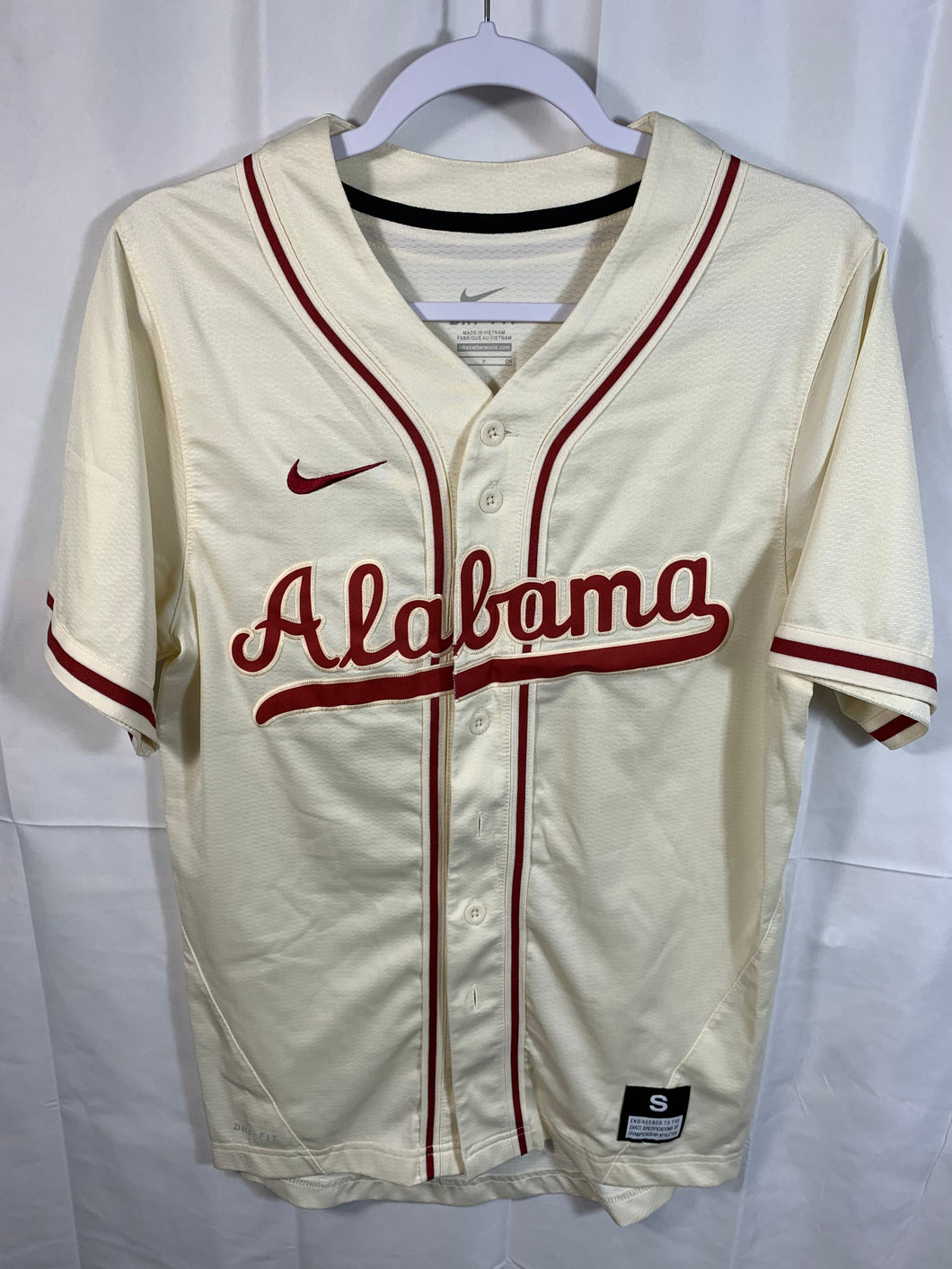 Alabama X Nike Baseball Softball Jersey Small