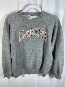 Vintage Alabama Spellout Grey Crewneck Sweatshirt Medium