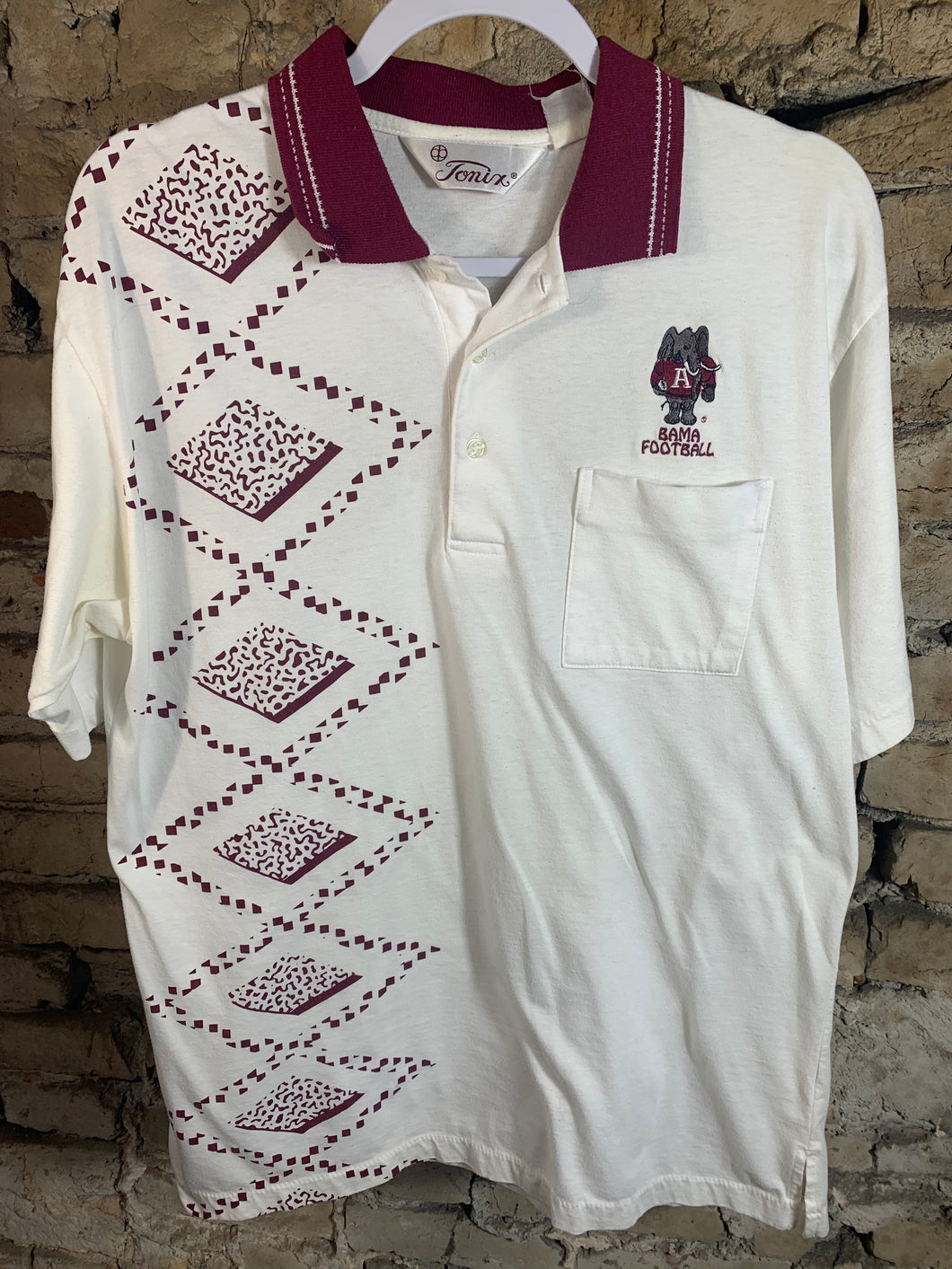 Vintage Rare Alabama Coaches Polo Shirt Large