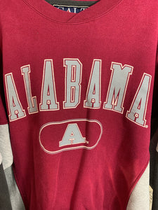 Vintage Alabama Color Block Rare Sweatshirt Large